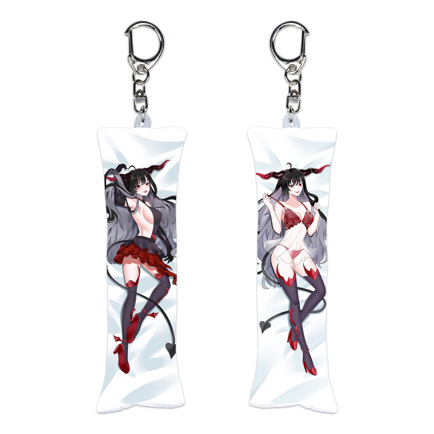 MalachiVtuber "Devilishly Beautiful" Daki Keychain