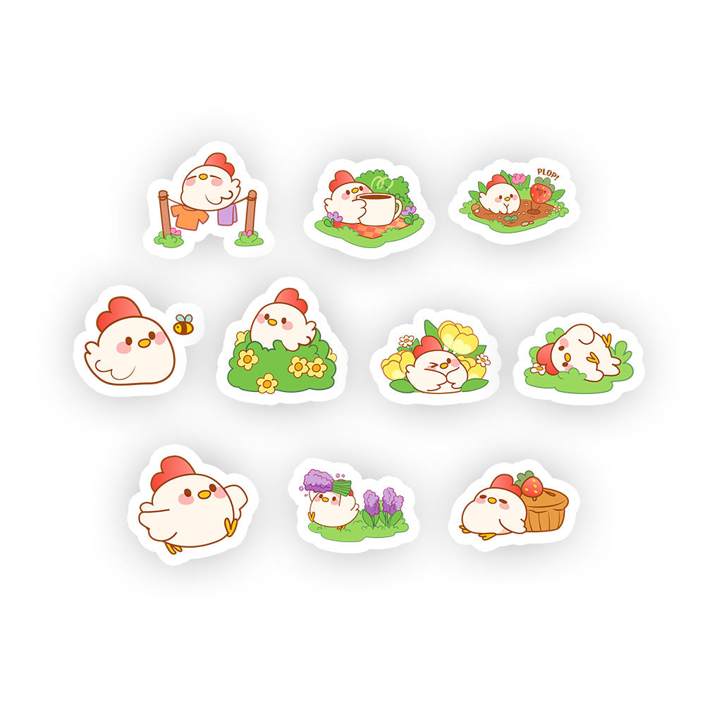 Maple_Chicken Daily Chores George Sticker pack