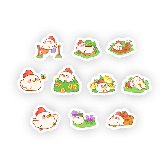 Maple_Chicken Daily Chores George Sticker pack