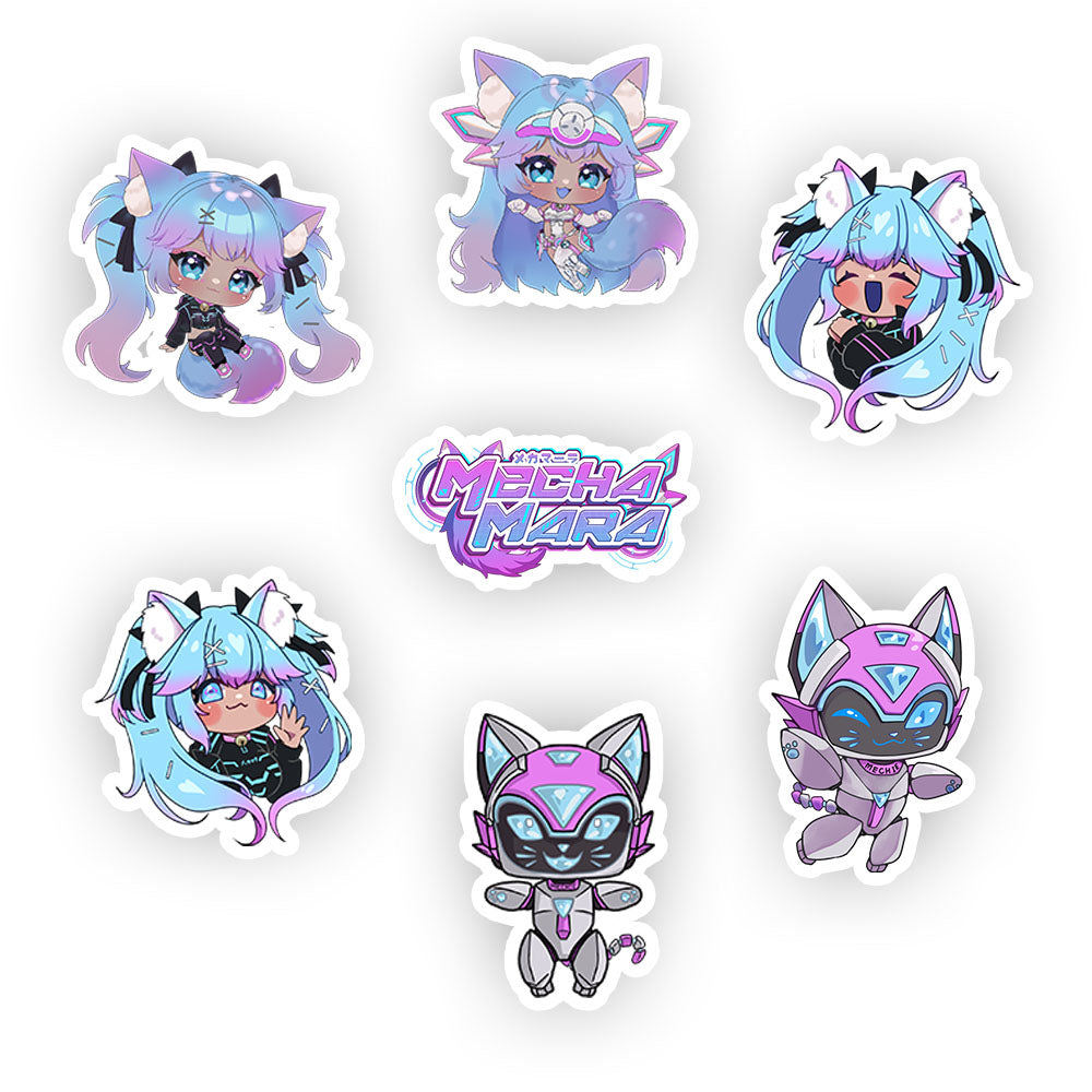 Mecha Mara "Chibi" Sticker Pack