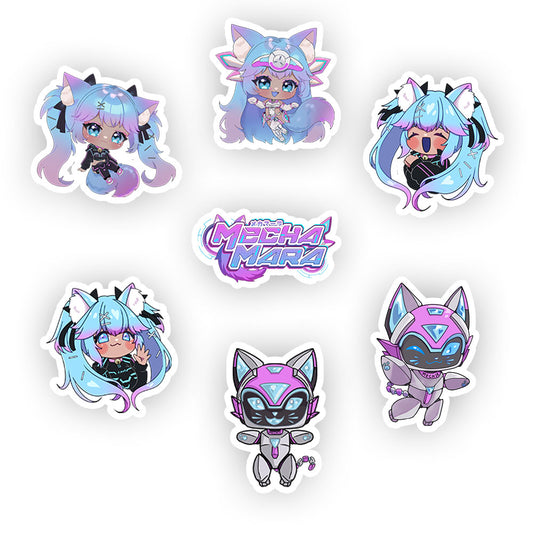 Mecha Mara "Chibi" Sticker Pack