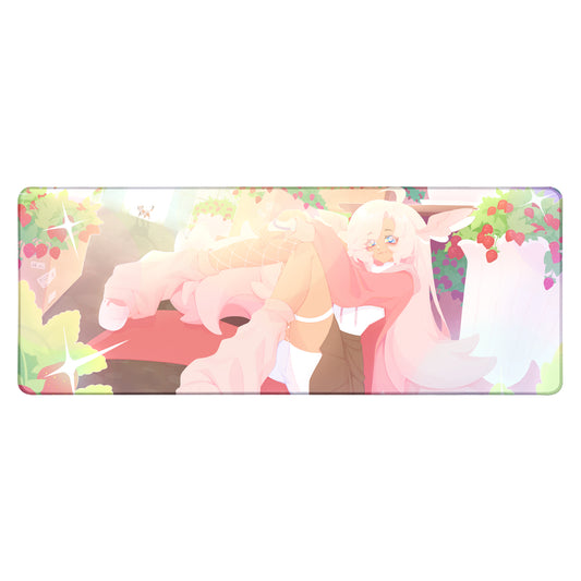 MenguStrawbs "Strawberry Garden" XL Mousepad