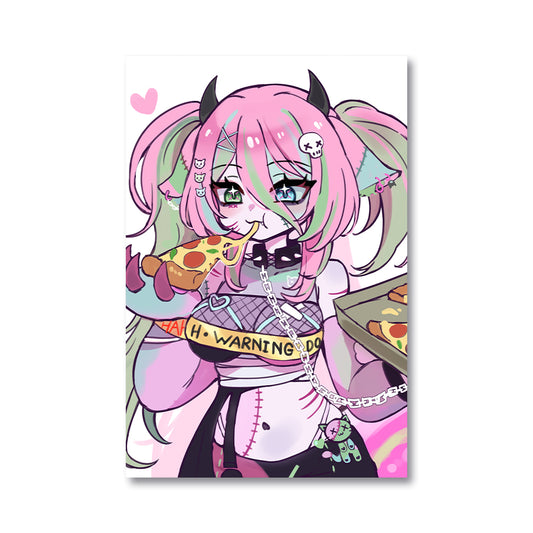 meowza "Pizza Time" Poster