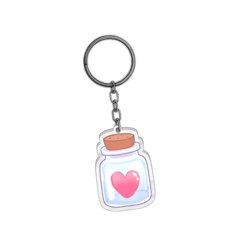 Miidere "Heart In a Bottle" Keychain