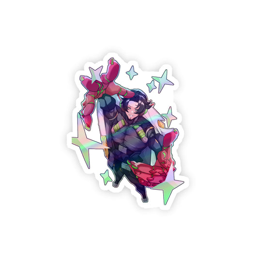 Morgan Clear Holographic Sticker