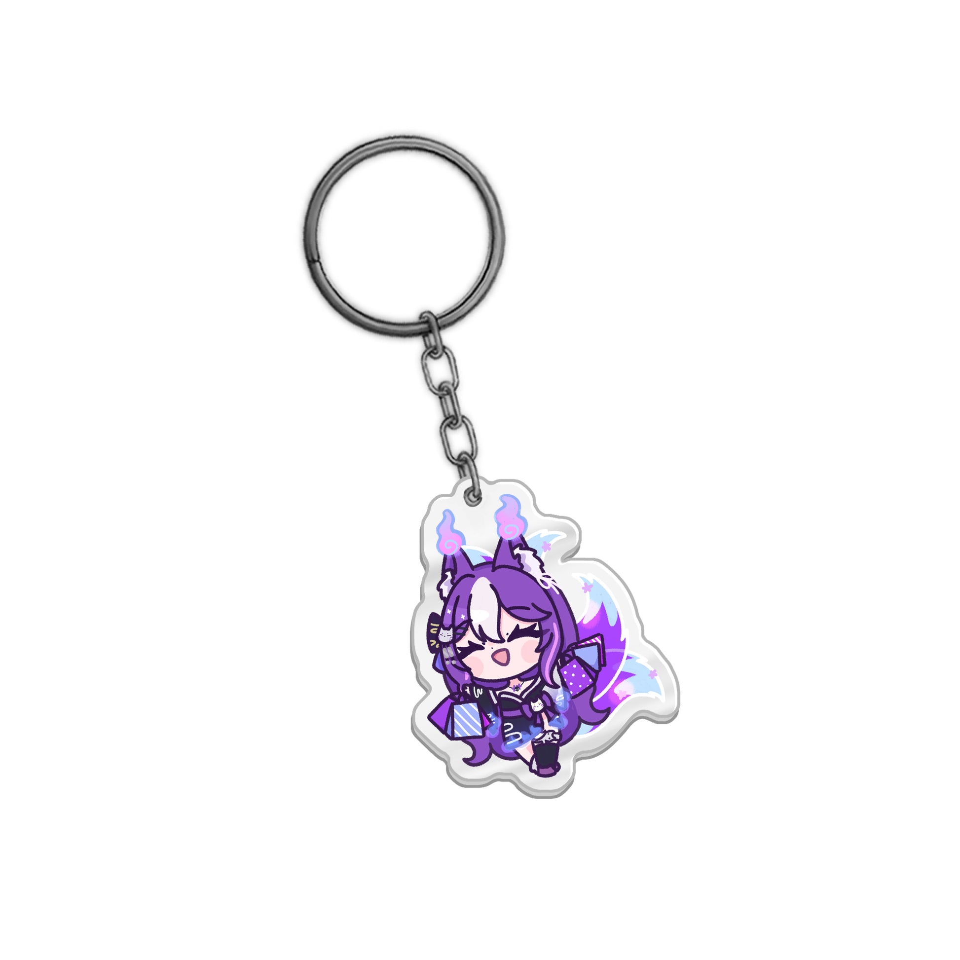 Muddyena "Chibi Shopping" Keychain
