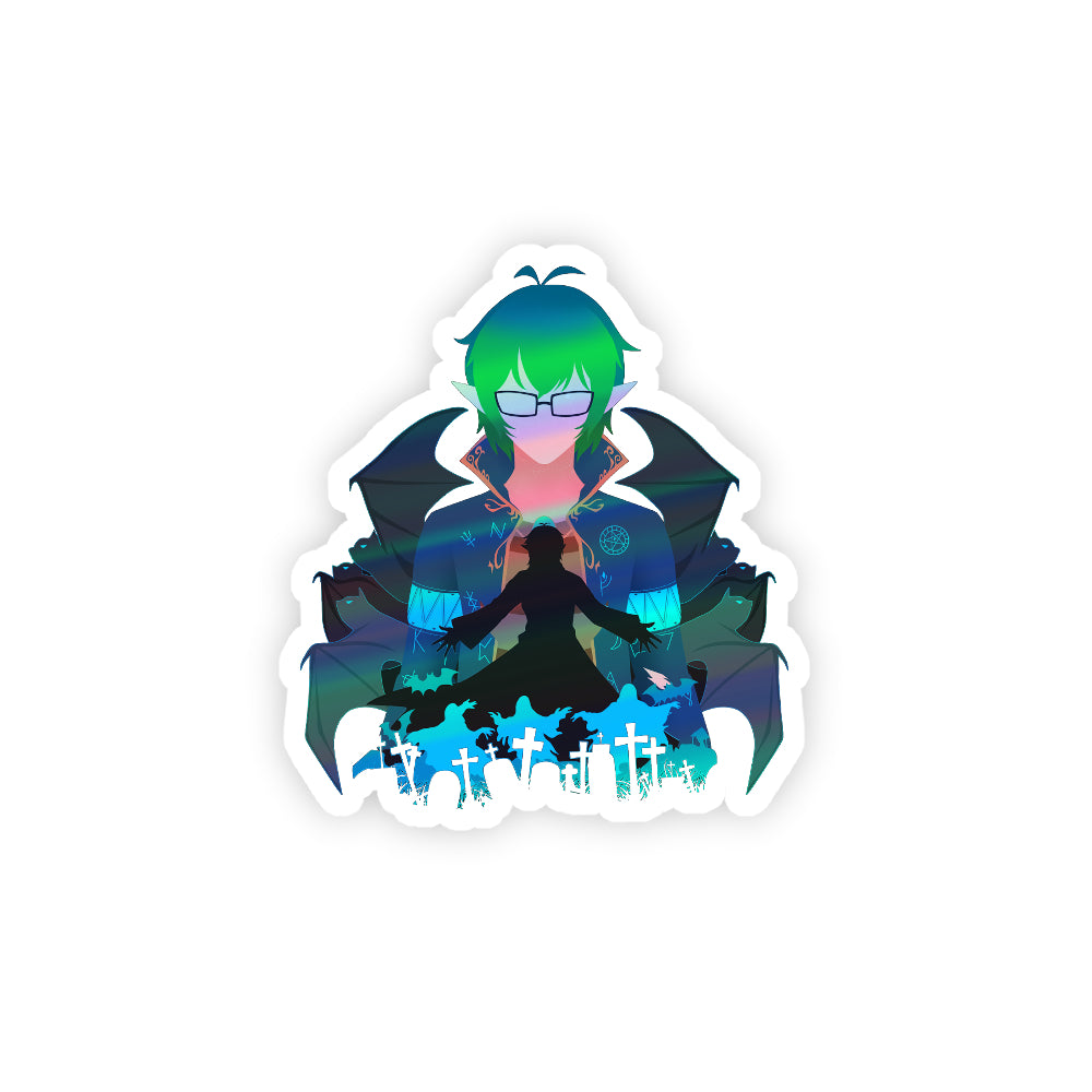 Natecromancer Holographic Sticker