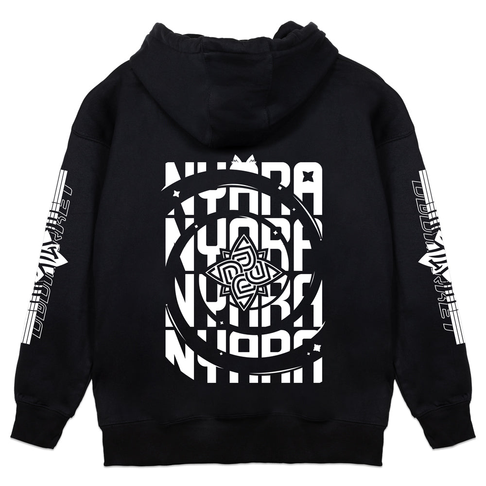 Nyara White Logo Hoodie