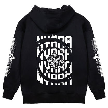 Nyara White Logo Hoodie