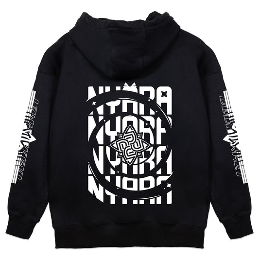 Nyara White Logo Hoodie