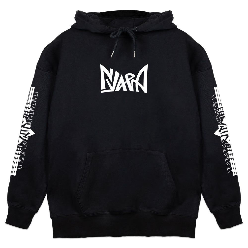 Nyara White Logo Hoodie
