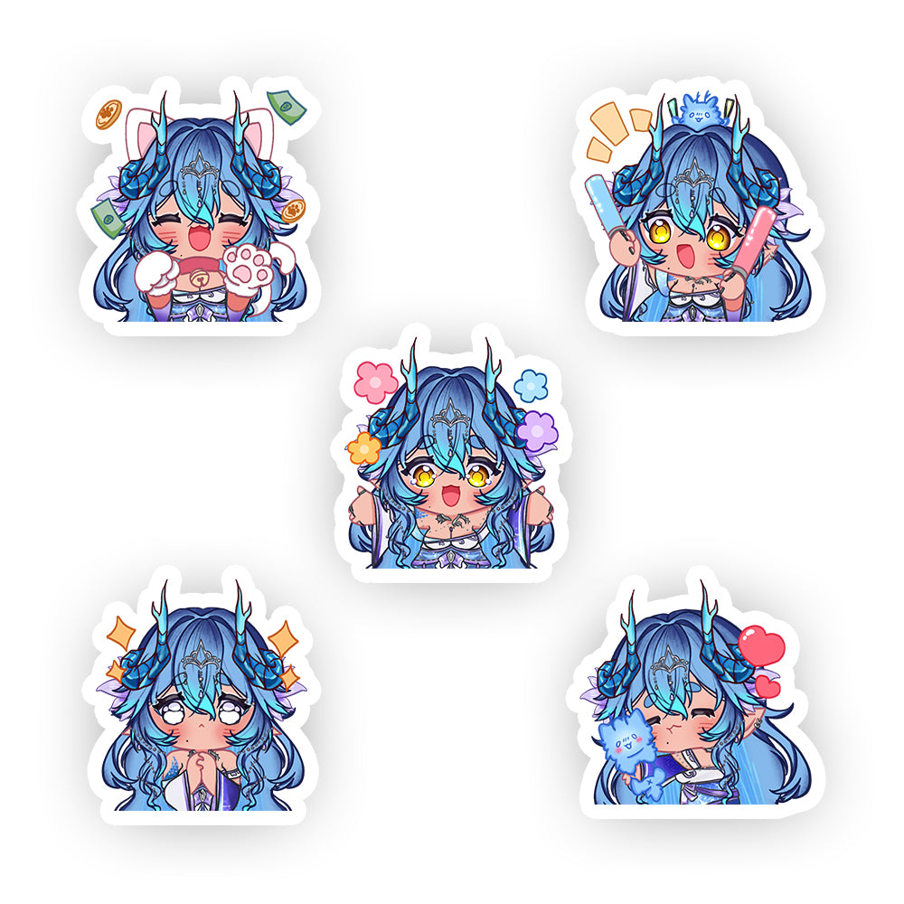 OmariShizuku "Emotes" Sticker Pack