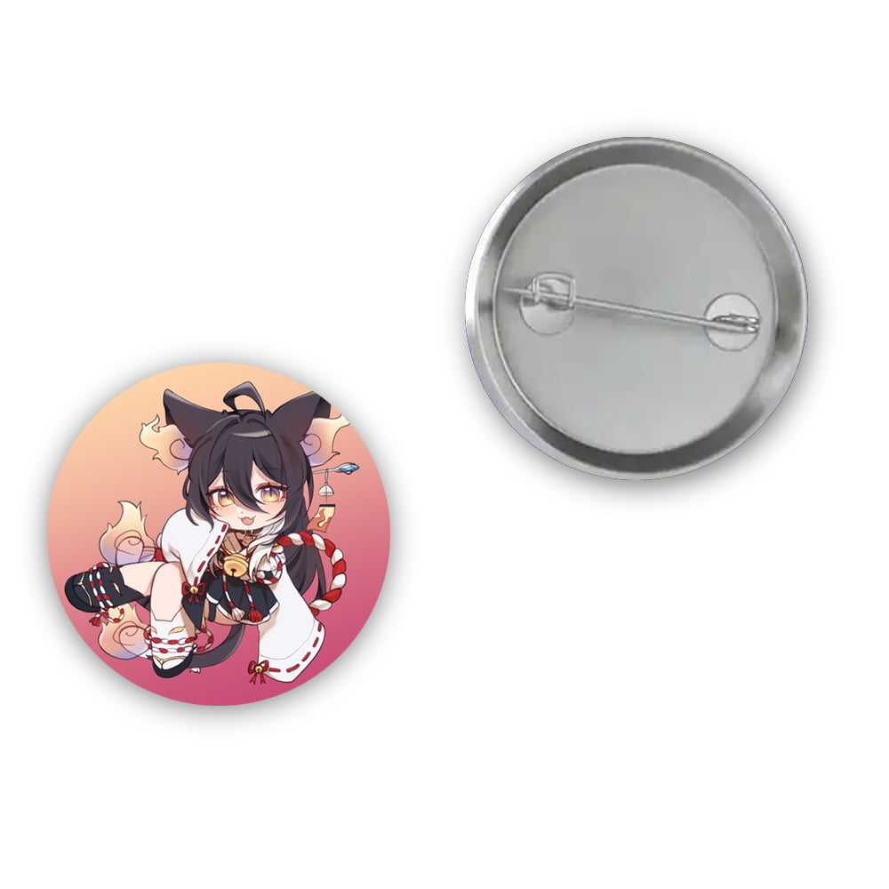 Pikoyin Neko Maiden Button Pin