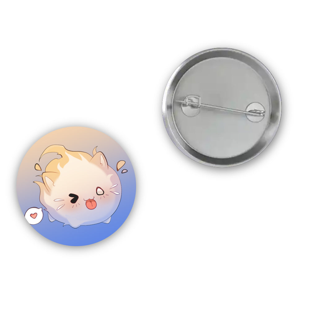 Pikoyin Flames Button Pin