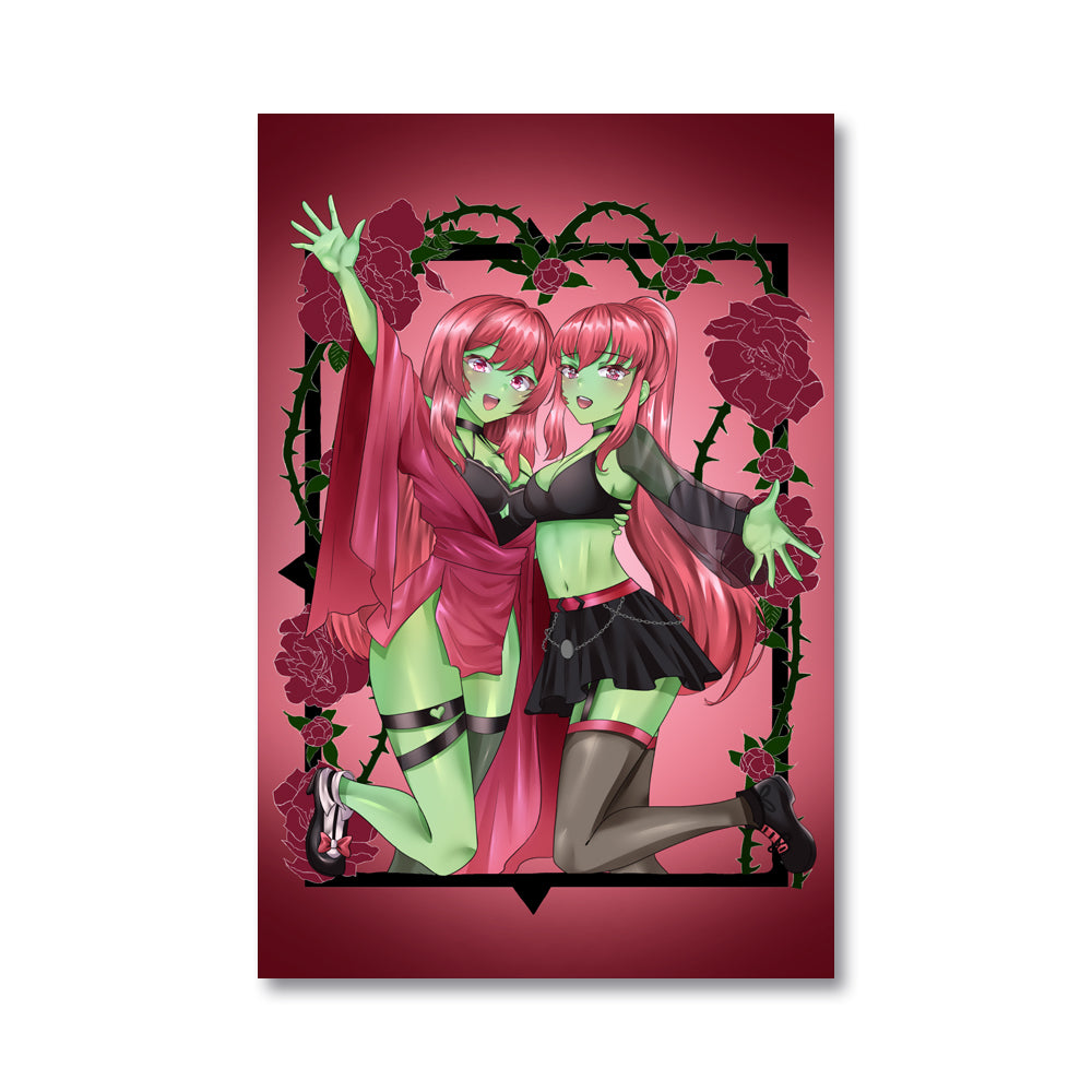 Pinkzombie8u "Thorns and Roses" Poster