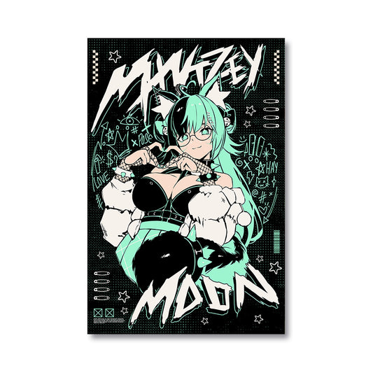 MintzeyMoon Mint Punk Poster