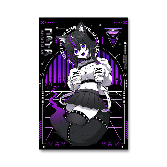 FallWithinFire Synthwave Poster