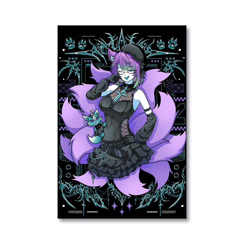 SarahAces "Eleven-Tailed Kitsune" Poster