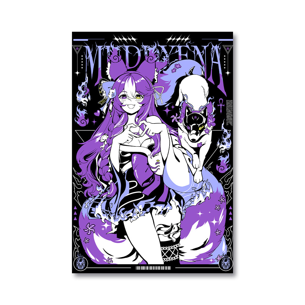 Muddyena "Chaotic Spirit Fox" Poster
