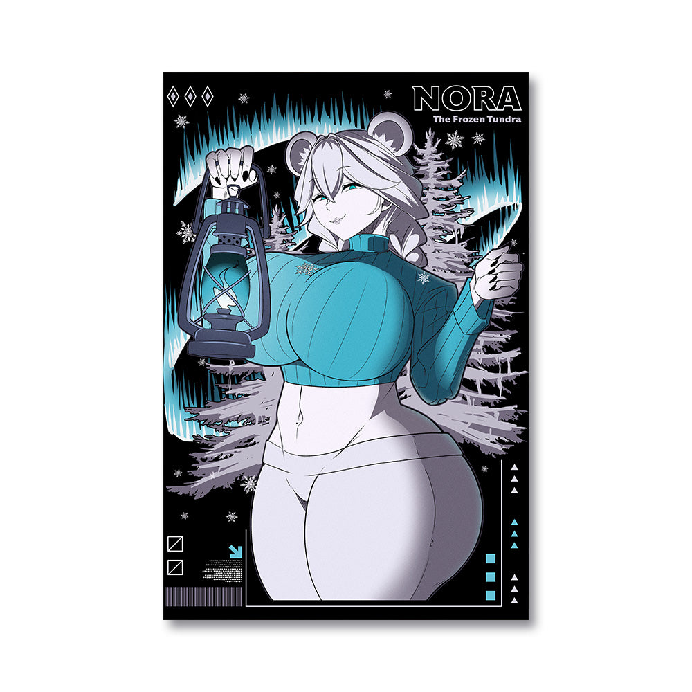 Nora the Frozen Tundra 'Frigid Merch' Poster
