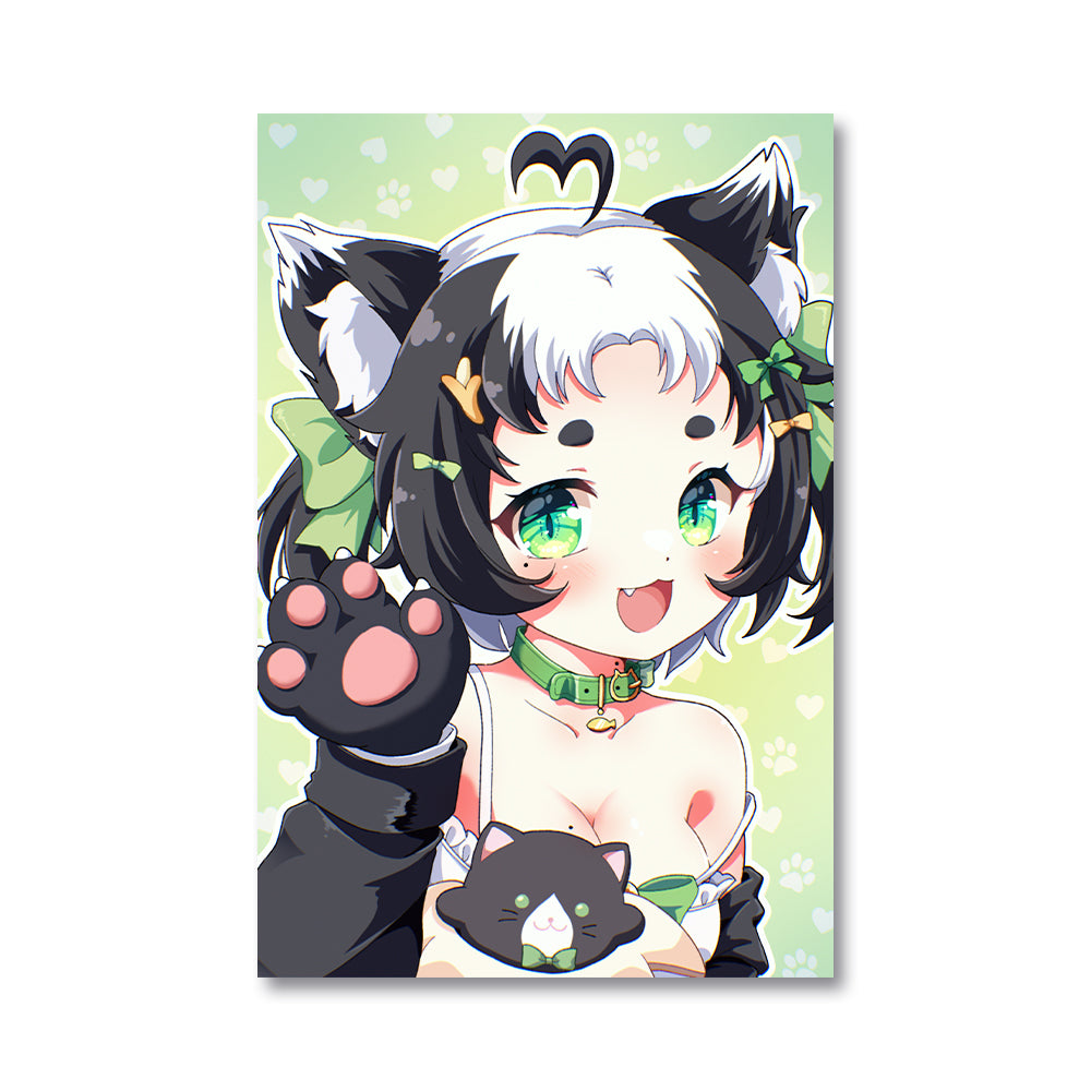 Anya Tuxedo Kitten Poster