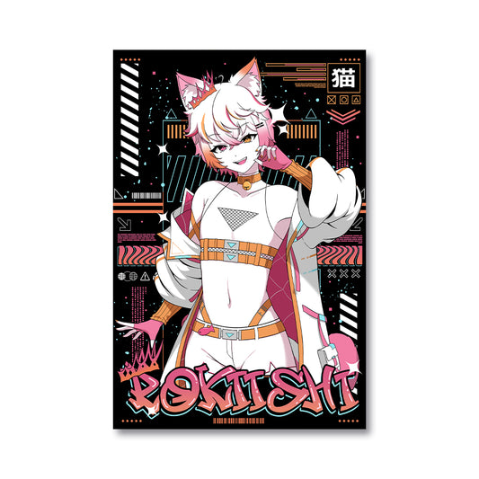 Rokiishi "Silly Catboy" Poster