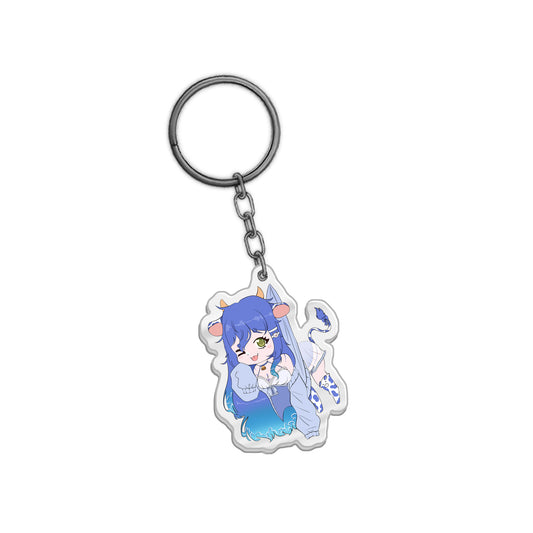 PuddleCow 'Hanging Around' Keychain