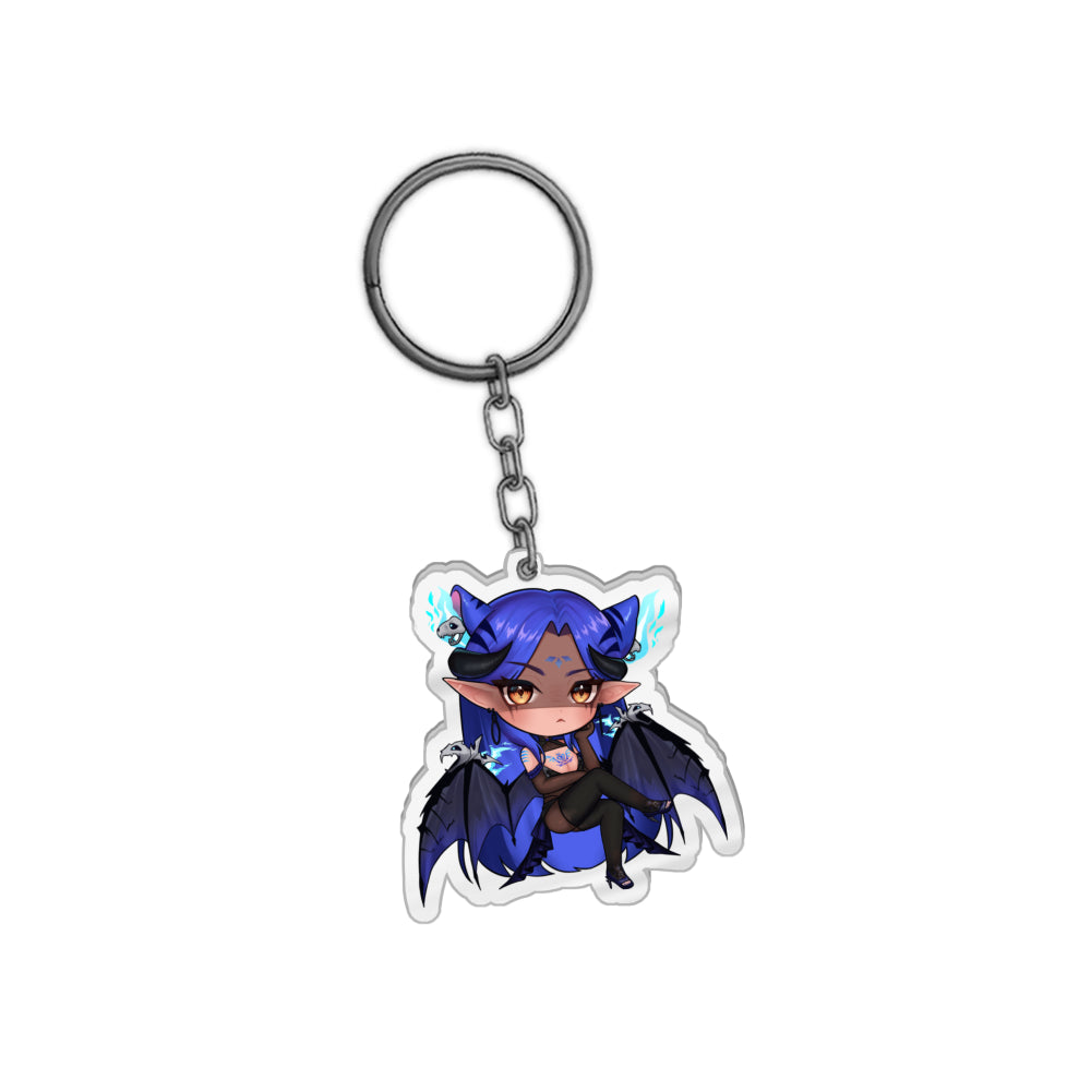 Queenie "Waiting" Keychain