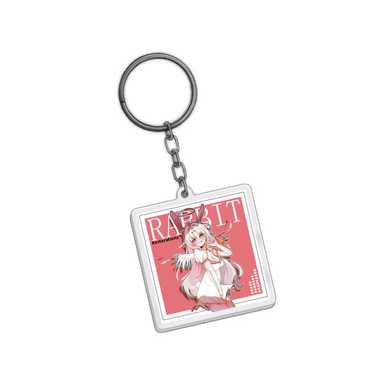 Rabbit_Restorations Square Keychain