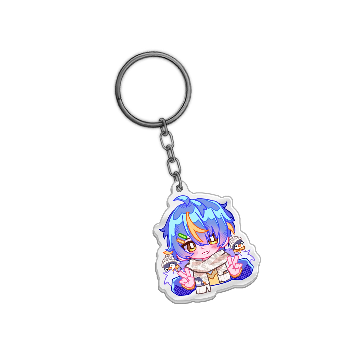 Sanguini Penguini "Peace Peace!" Acrylic Keychain