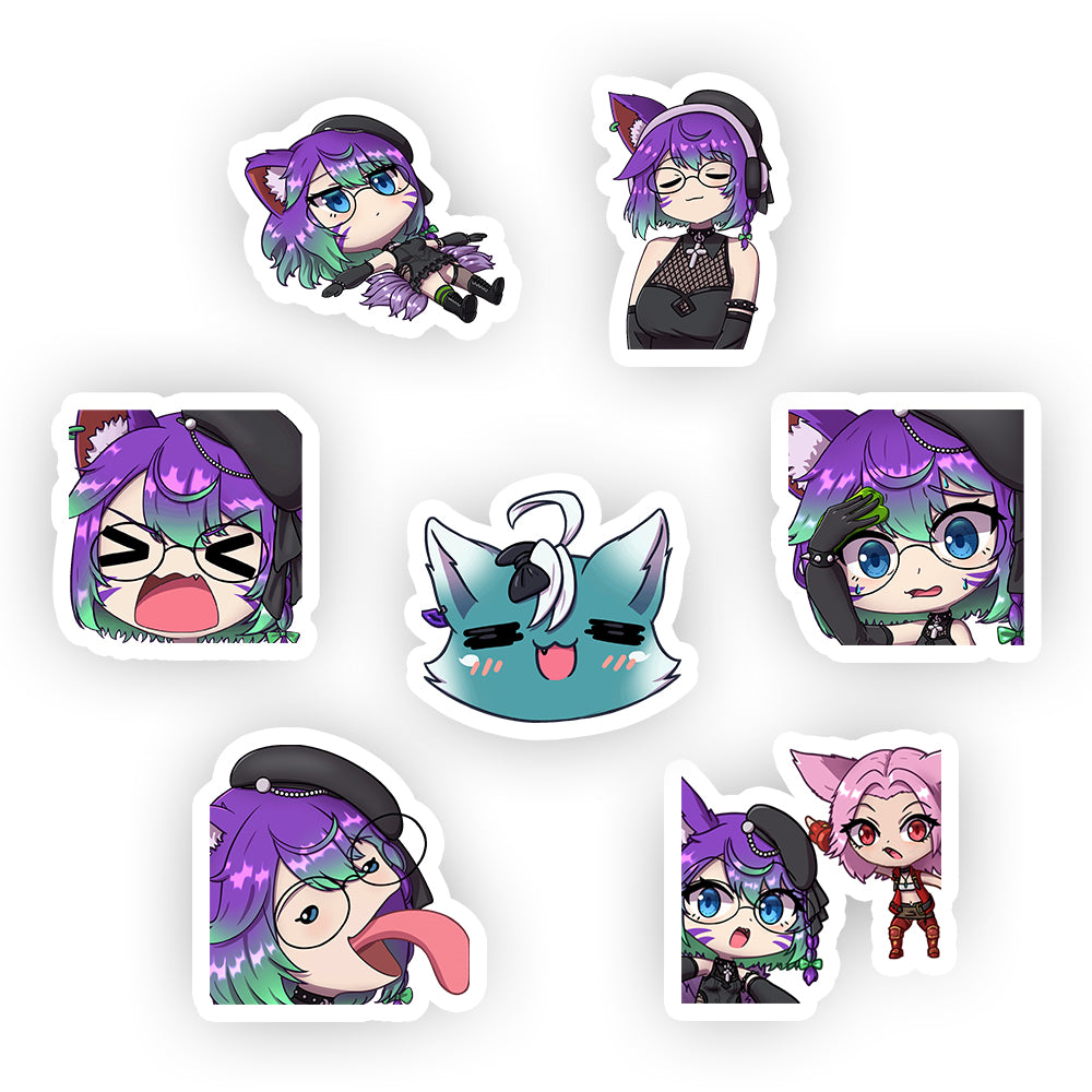 SarahAces "Emotes" Sticker Pack