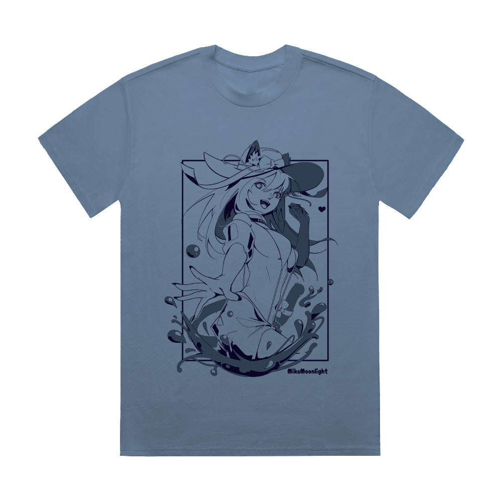 MikaMoonlight Tropical T-Shirt(Blue)