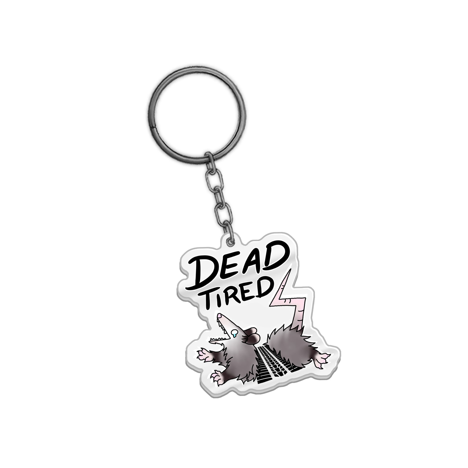 shylostconfused "Dead Tired" Keychain