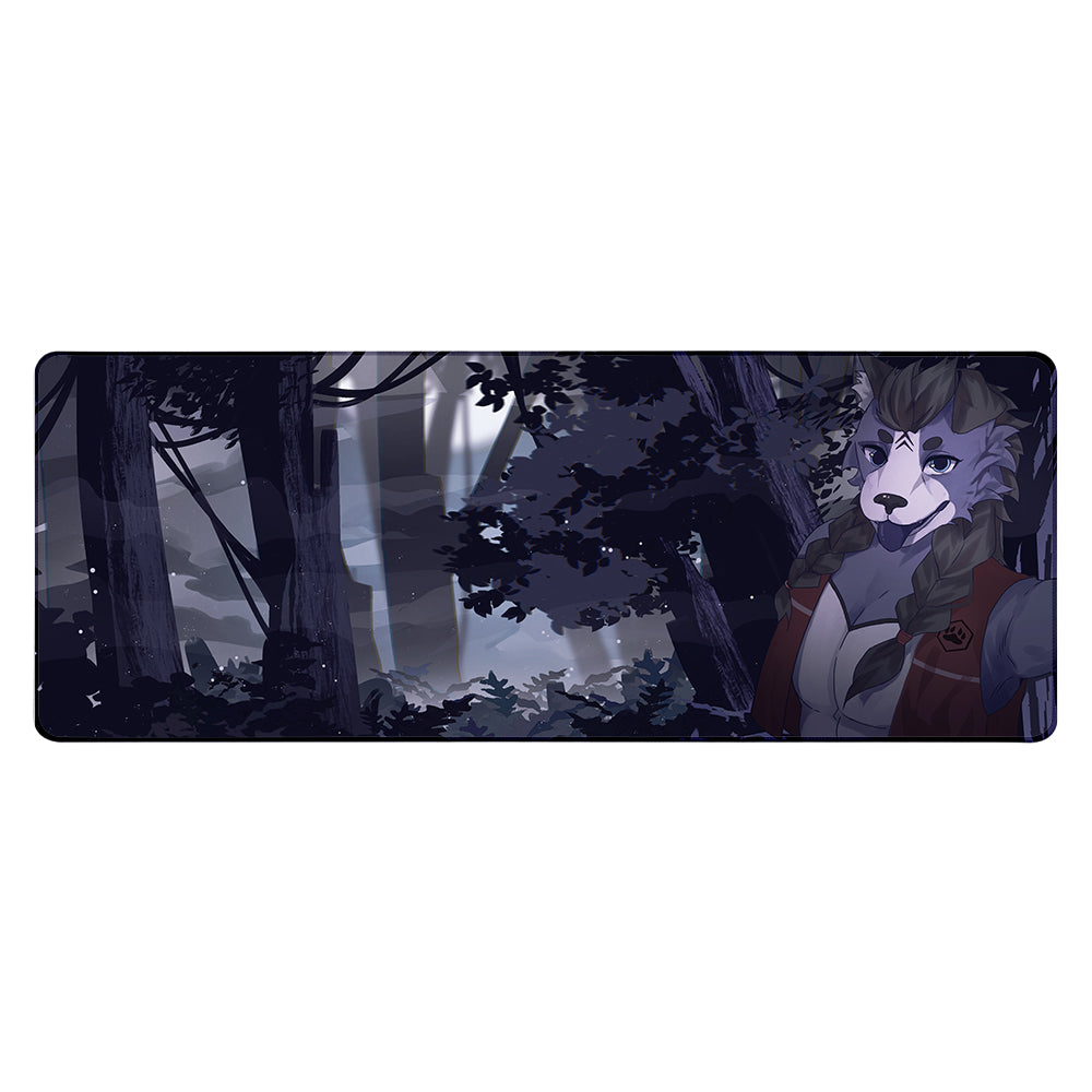 Snow Wave Wolf "Dark Forest" XL Mousepad