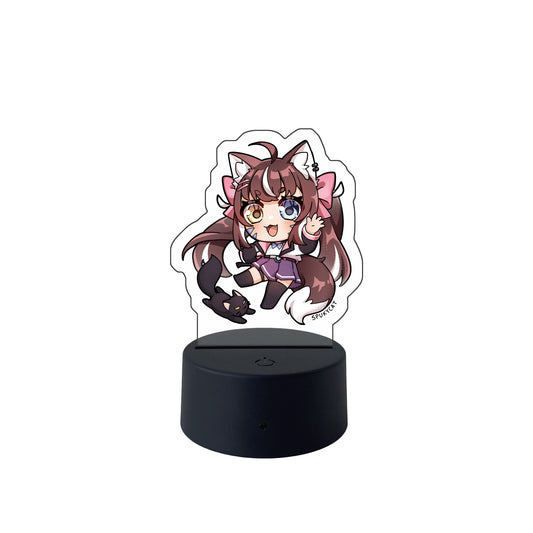 SpukyCat Chibi with Neko LED Desk Lamp