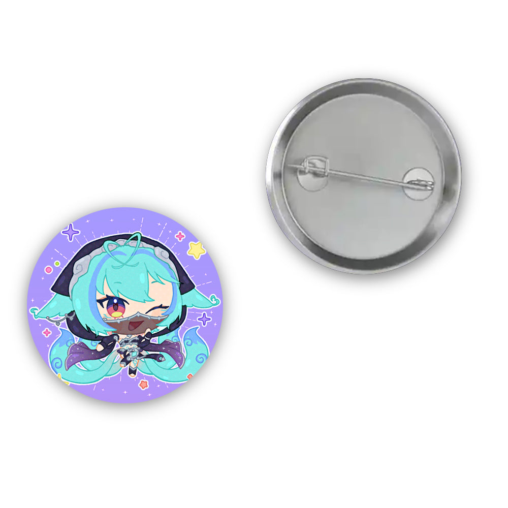 Staqui Chibi Yameian Button Pin