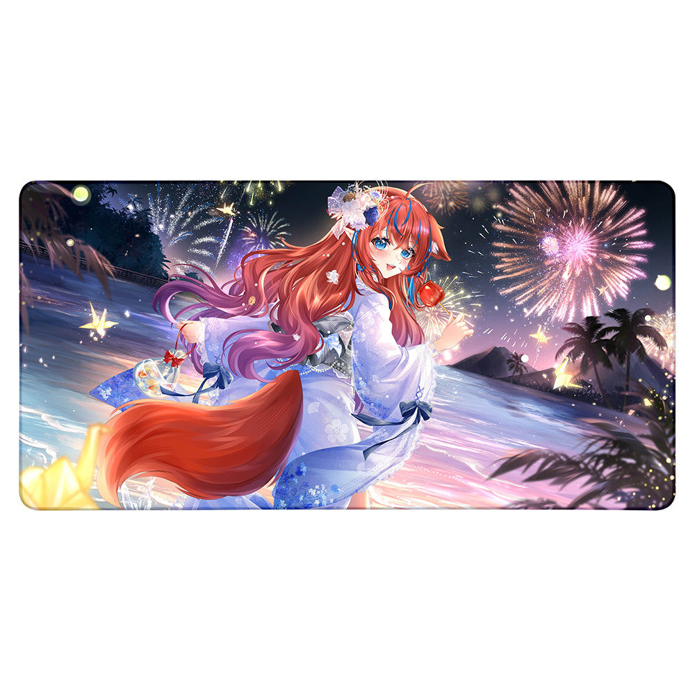 Starcat Tailchaser "Fireworks" XXL Mousepad