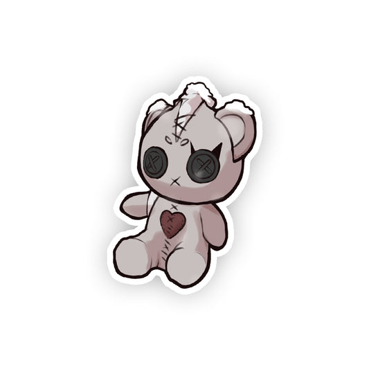 Kissy Little Teddy Sticker