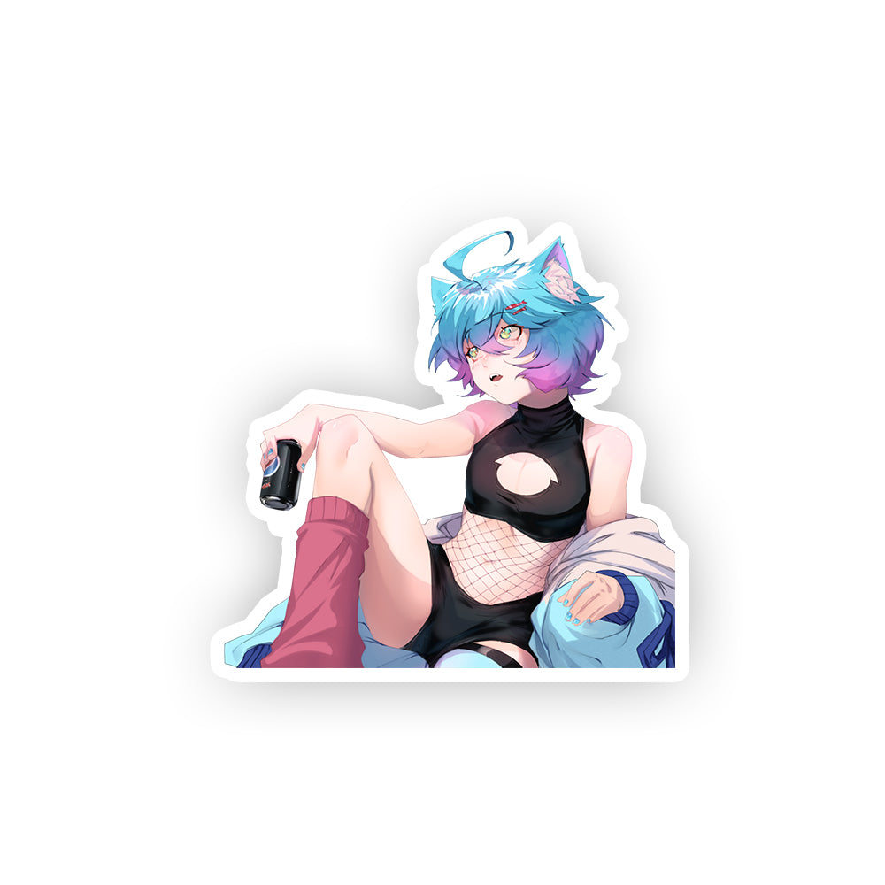 LineChu Lounging Sticker