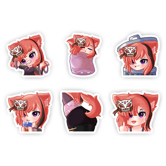 aWildKitsune Emote Sticker Pack