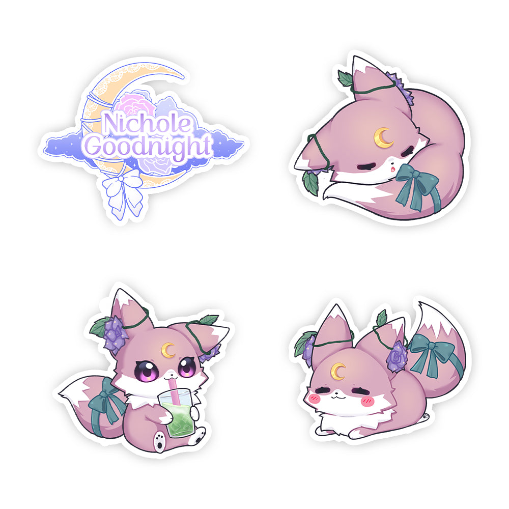 NicholeGoodnight Pink Hyacinth Sticker Pack