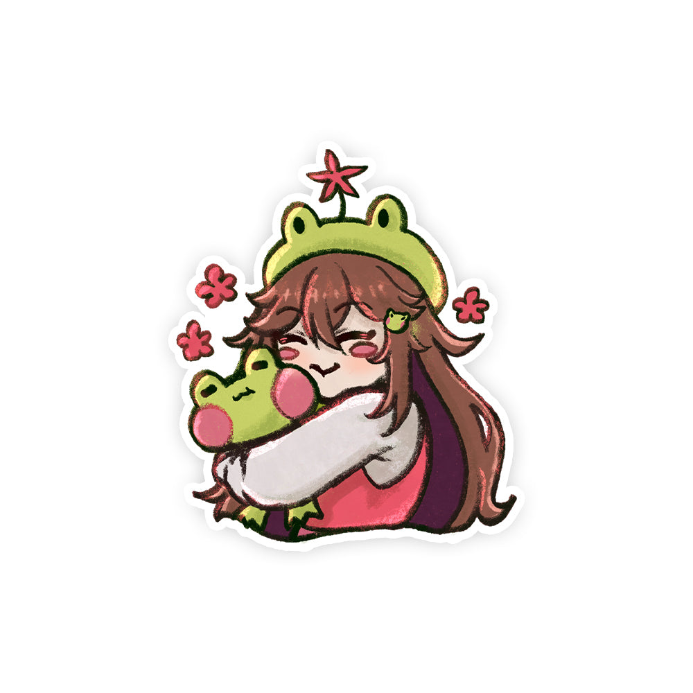 Froggyhoppins Freddo Hug Sticker