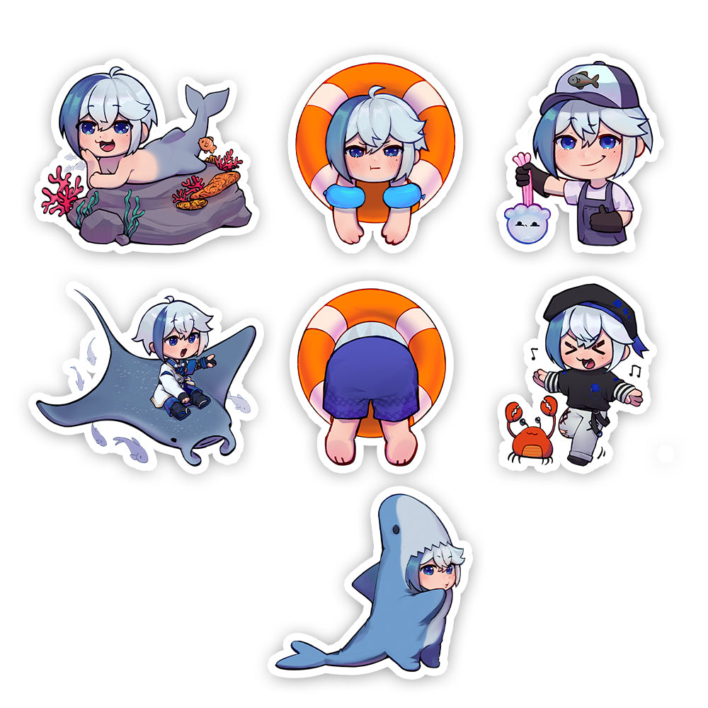 KurageKai Chibi Sticker Pack