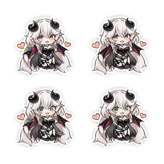 GlitchDemonoid Glitch Hearts Sticker Pack