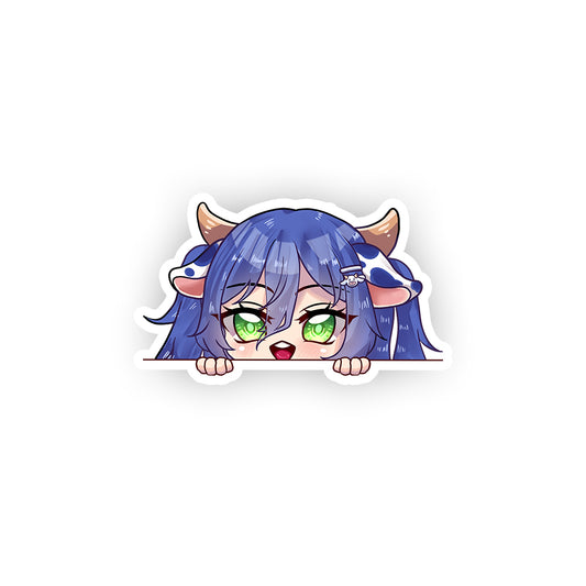 PuddleCow Peeker Sticker
