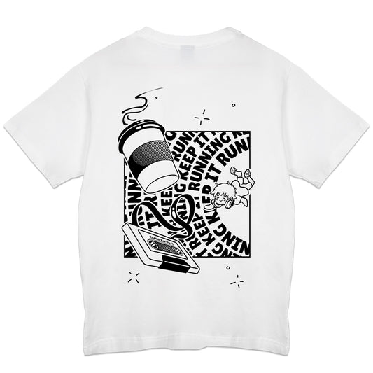 Itscoffeerun Keep It Running White T-Shirt