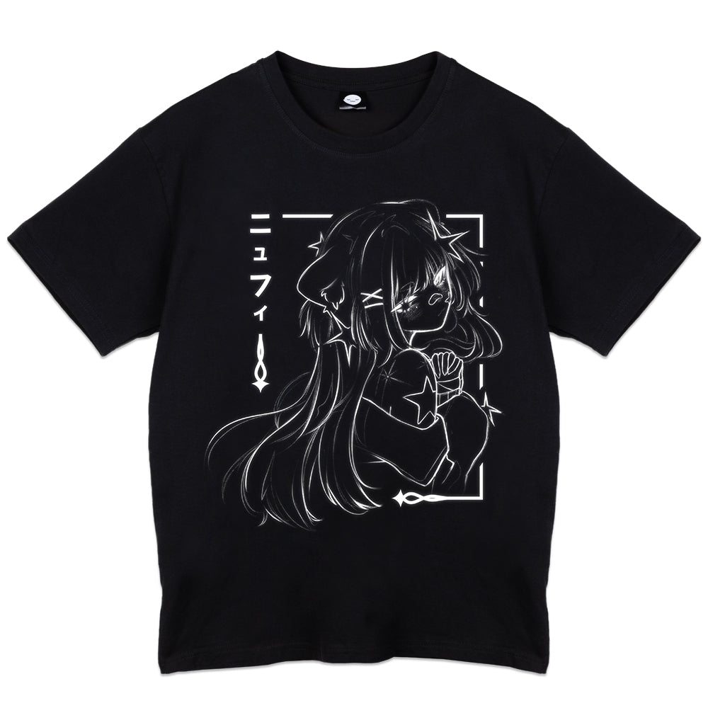 Nyufie Black T-Shirt