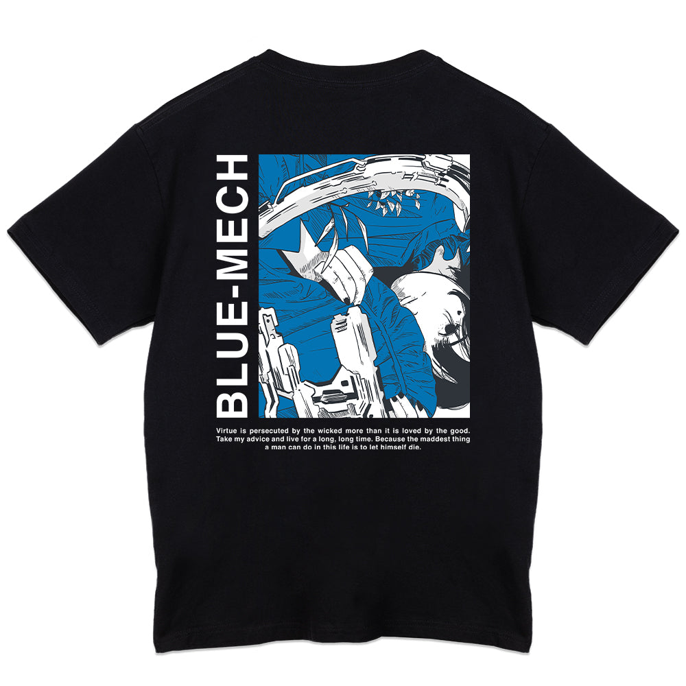 Bluepid "Blue-Mech" T-Shirt - Black