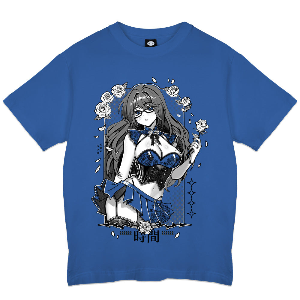 NomadicWhovian Waifu Blue T-Shirt