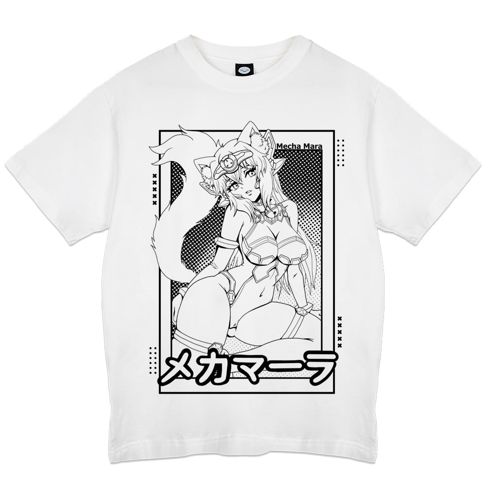 Mecha Mara "Android Catgirl" Tshirt White